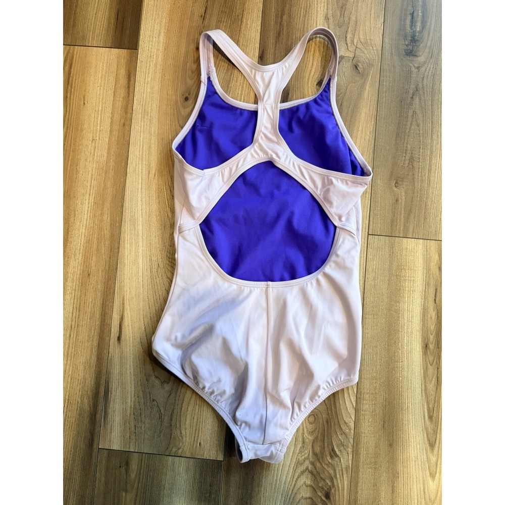 Nike Kids Essential Lavender Racerback One-Piece Swim Suit Size Large 12-13 YRS - Picture 3 of 4